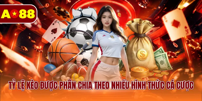 Tỷ lệ kèo được phân chia theo nhiều hình thức cá cược
